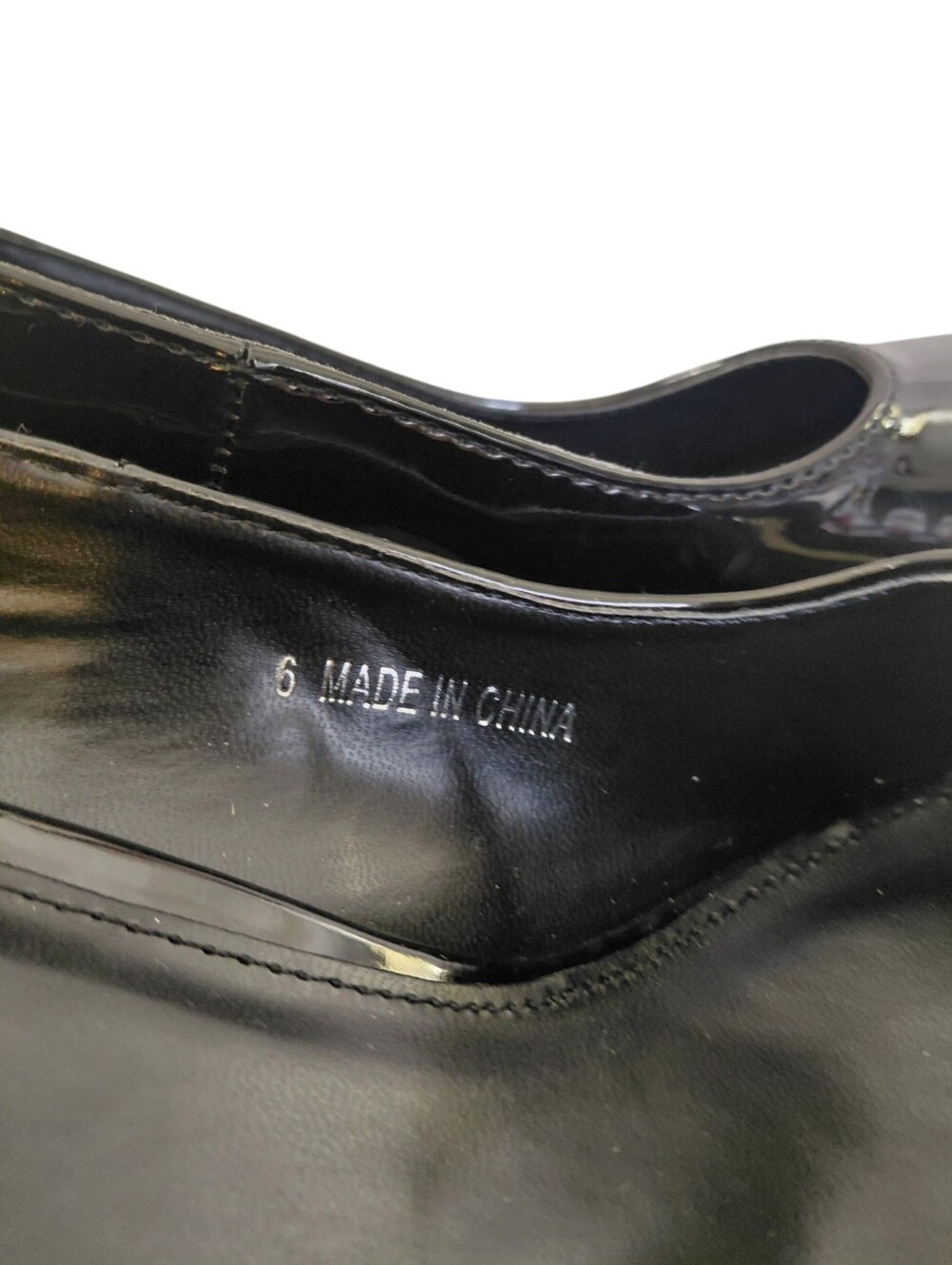 NEW Public Desire Black Patent Platform Mary Jane Heels with Ankle Strap size 6 - Picture 10 of 11